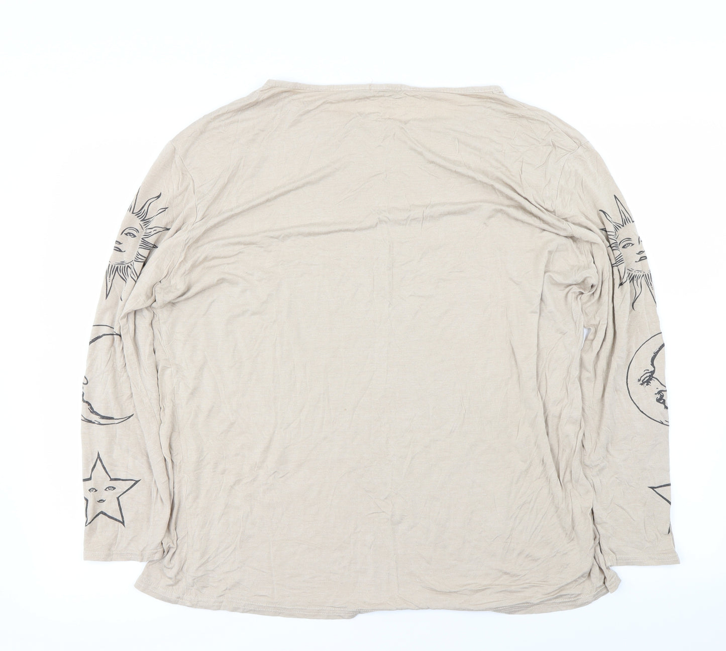 Boohoo Womens Beige   Basic T-Shirt Size 18