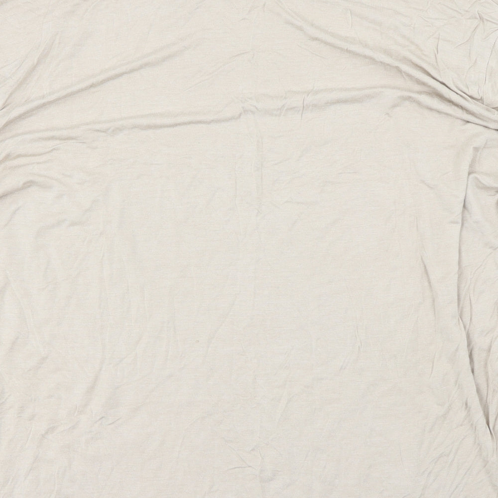 Boohoo Womens Beige   Basic T-Shirt Size 18