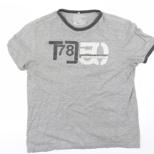 Preworn Mens Grey    T-Shirt Size M
