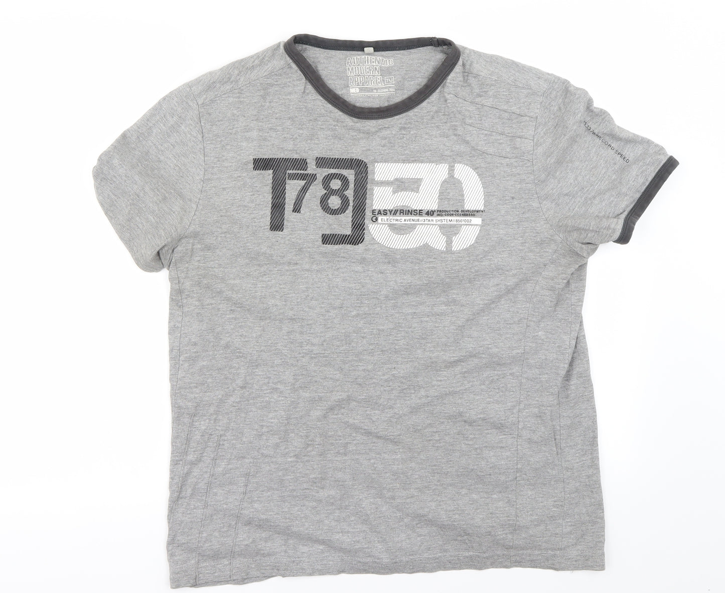 Preworn Mens Grey    T-Shirt Size M