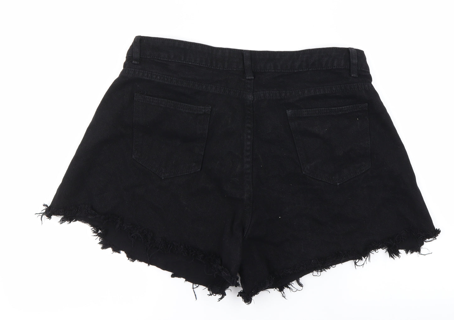 SheIn Womens Black   Cut-Off Shorts Size 32 in