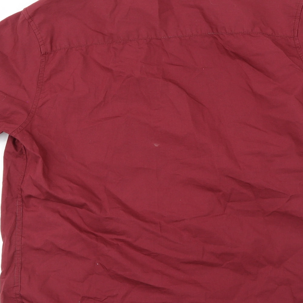 Industrialize  Mens Red    Button-Up Size M