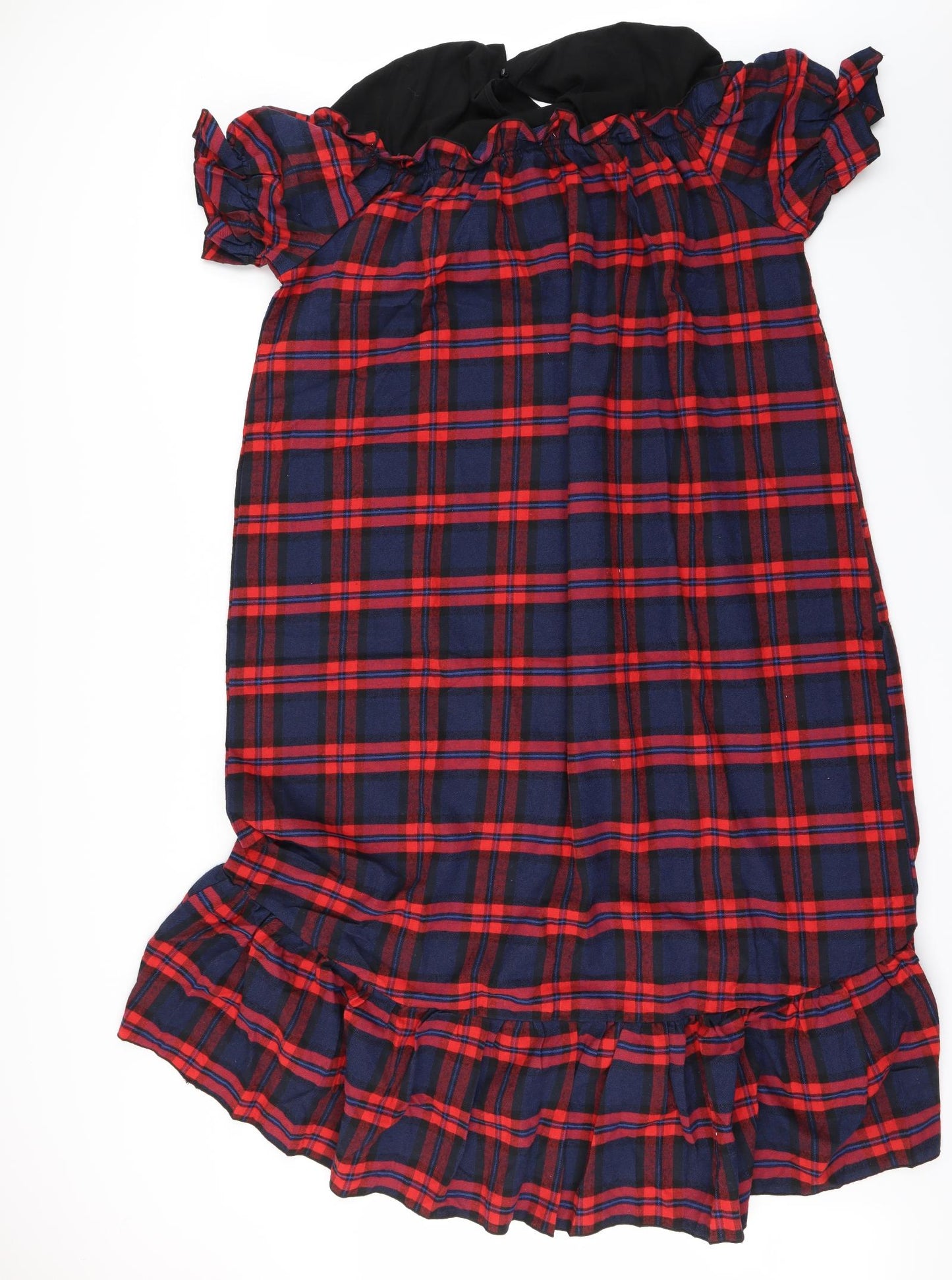 SheIn Womens Purple Check  A-Line  Size 2XL