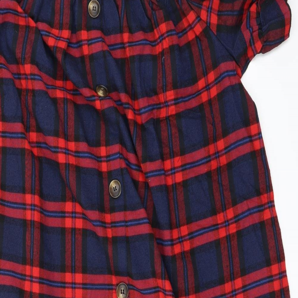 SheIn Womens Purple Check  A-Line  Size 2XL