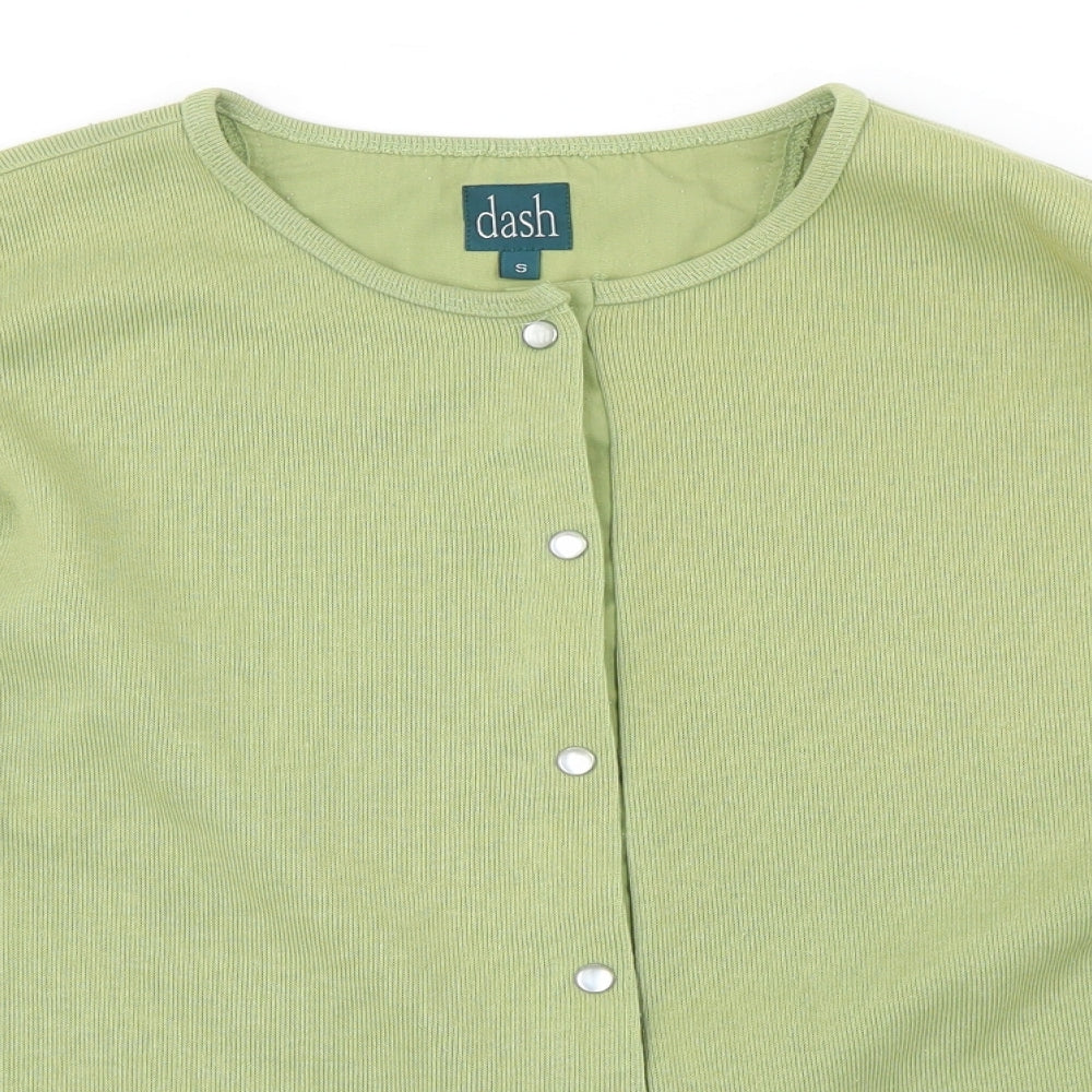 DASH Womens Green   Cardigan Jumper Size S