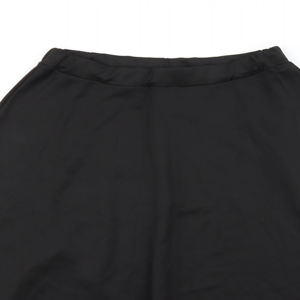 Boohoo Womens Black   A-Line Skirt Size 16