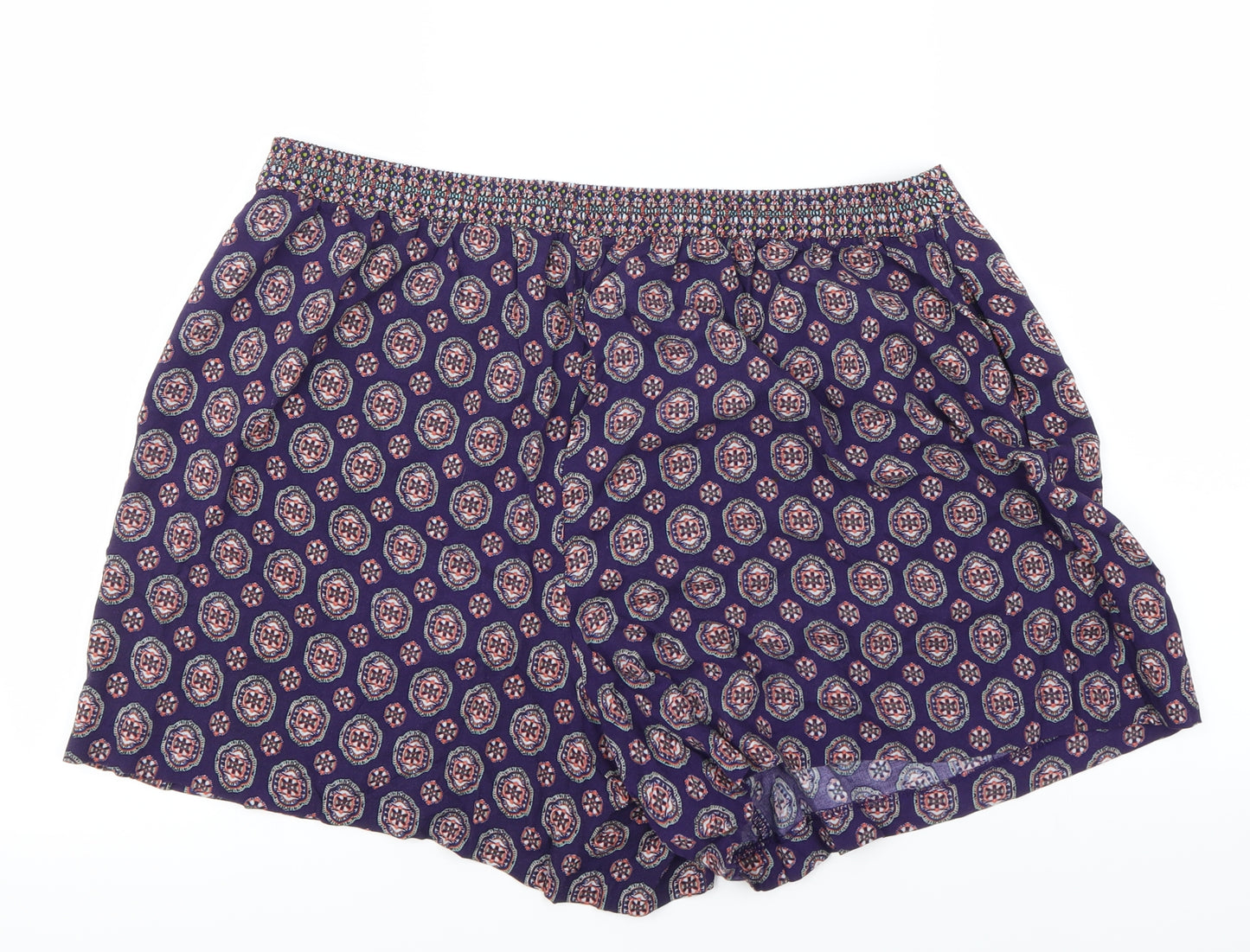Papaya Womens Purple   Cut-Off Shorts Size 18
