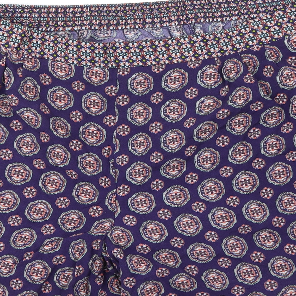 Papaya Womens Purple   Cut-Off Shorts Size 18