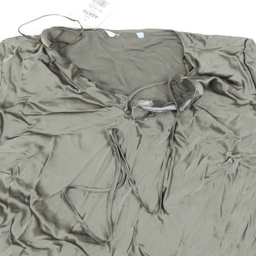 Preworn Womens Green   Basic Blouse Size 20