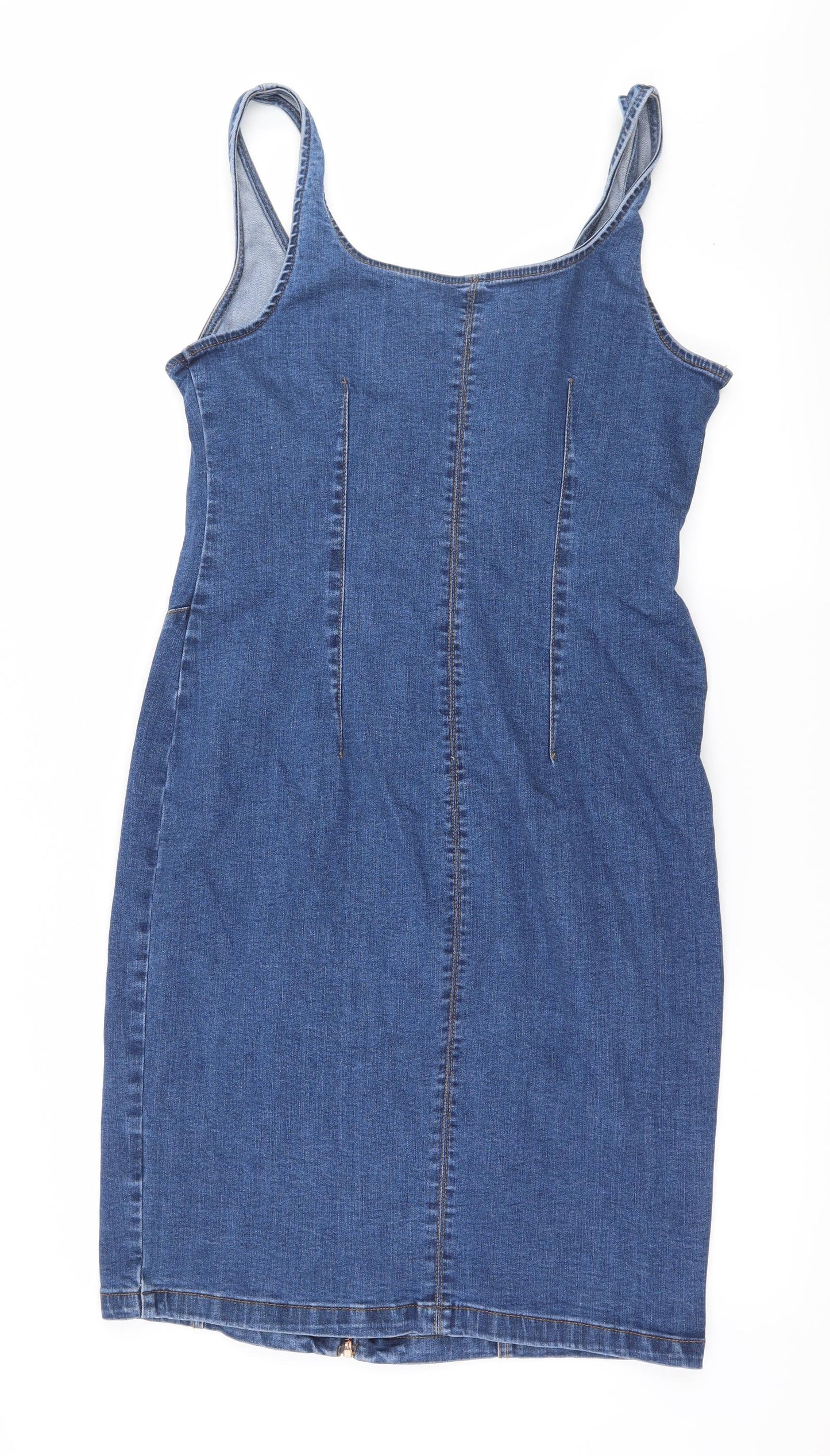 New Look Womens Blue  Denim Bodycon  Size 16