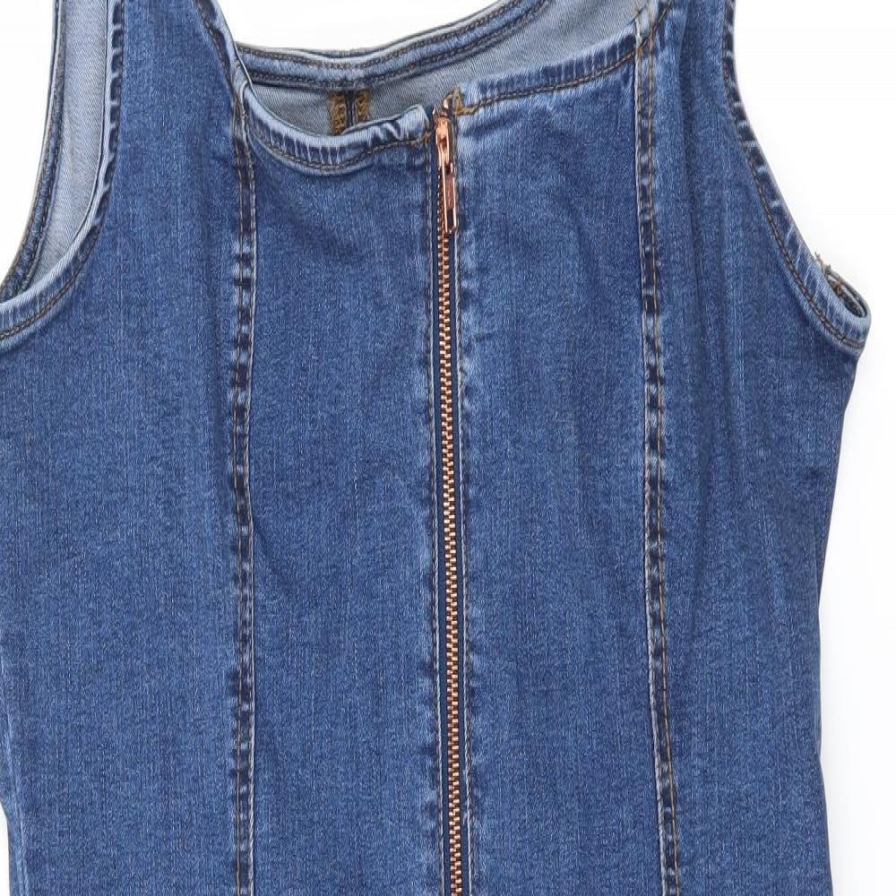 New Look Womens Blue  Denim Bodycon  Size 16