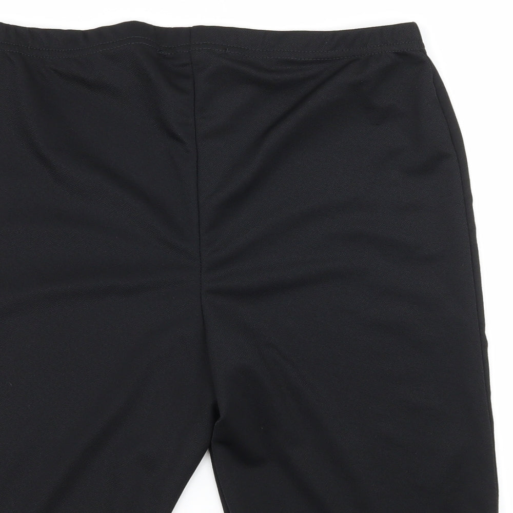 Daisy Street Womens Black  Jersey Compression Shorts Size 12