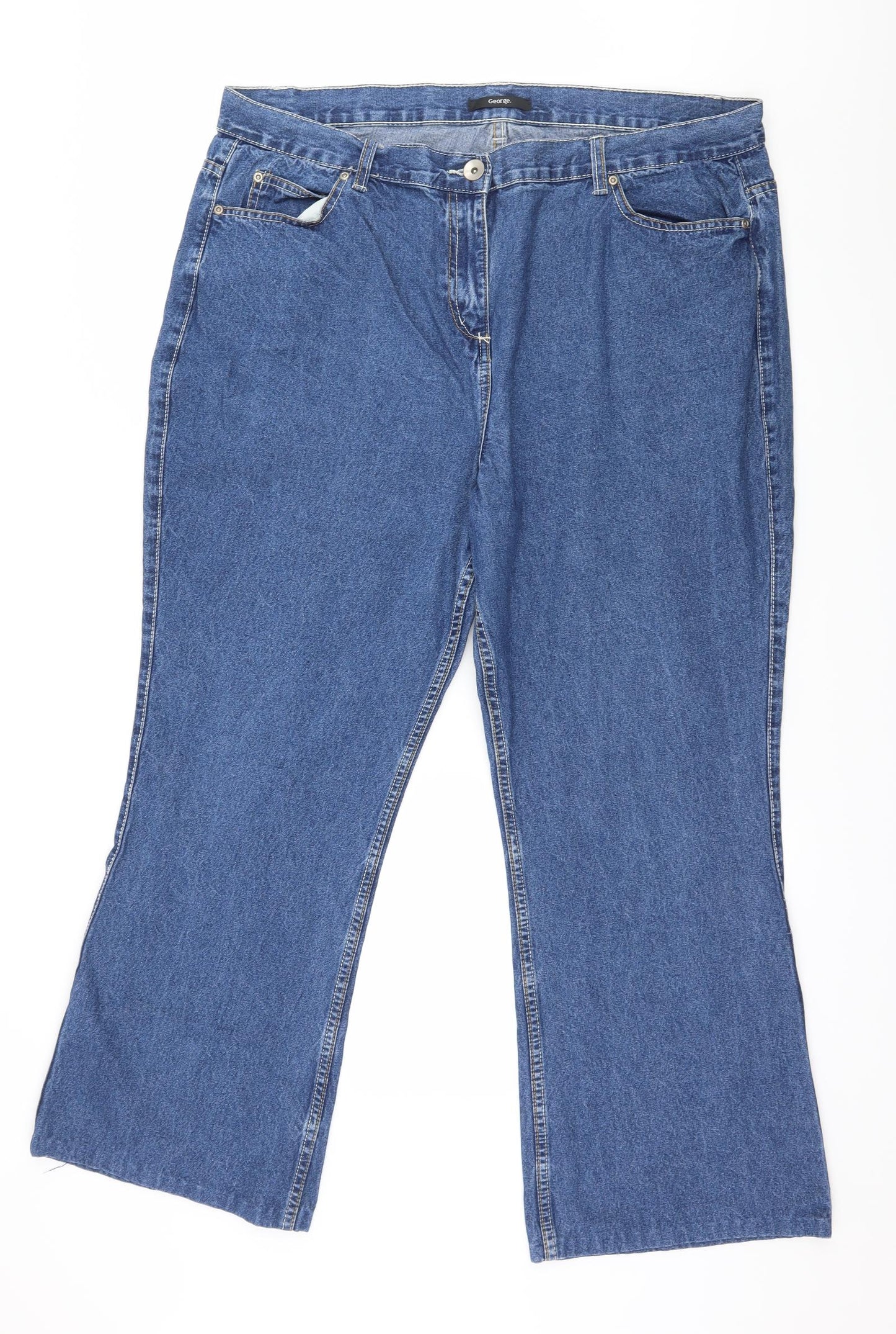 George Womens Blue  Denim Straight Jeans Size 20 L27 in