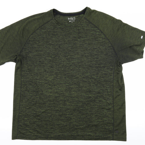 Marks and Spencer Mens Green    T-Shirt Size XL