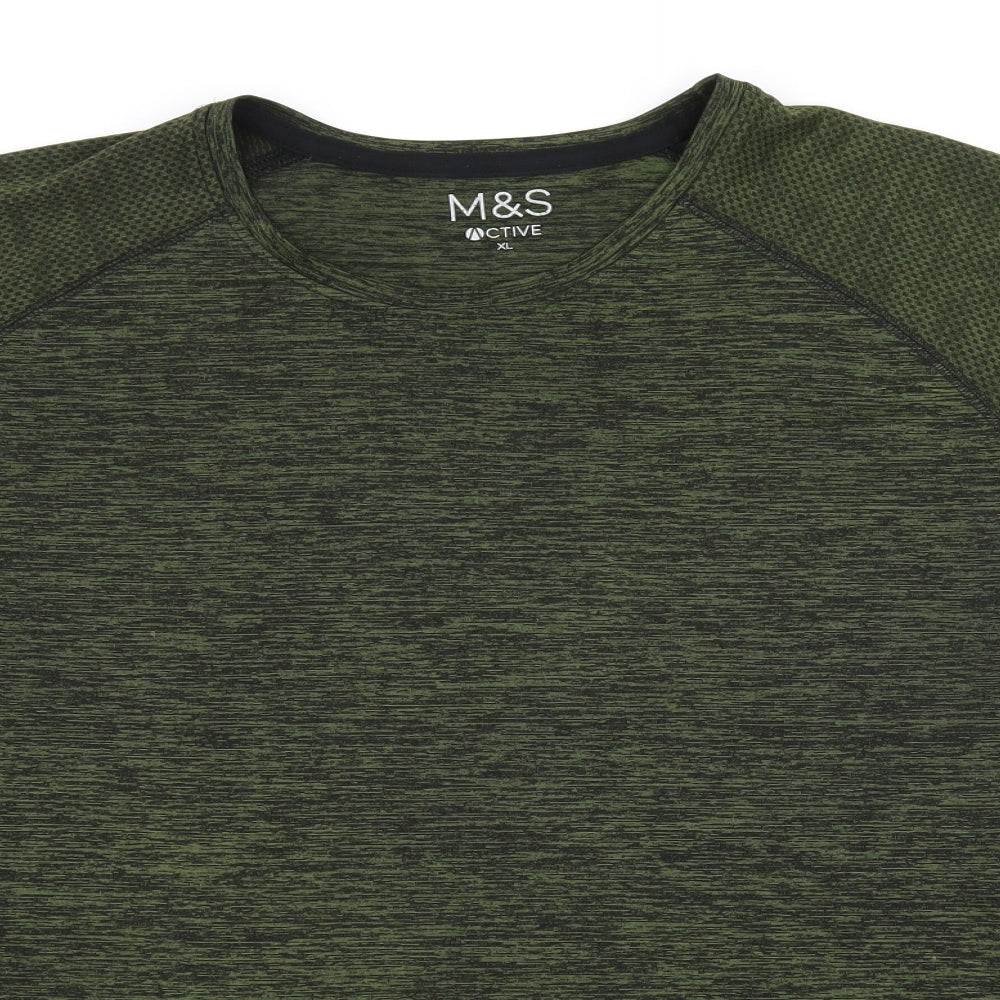 Marks and Spencer Mens Green    T-Shirt Size XL