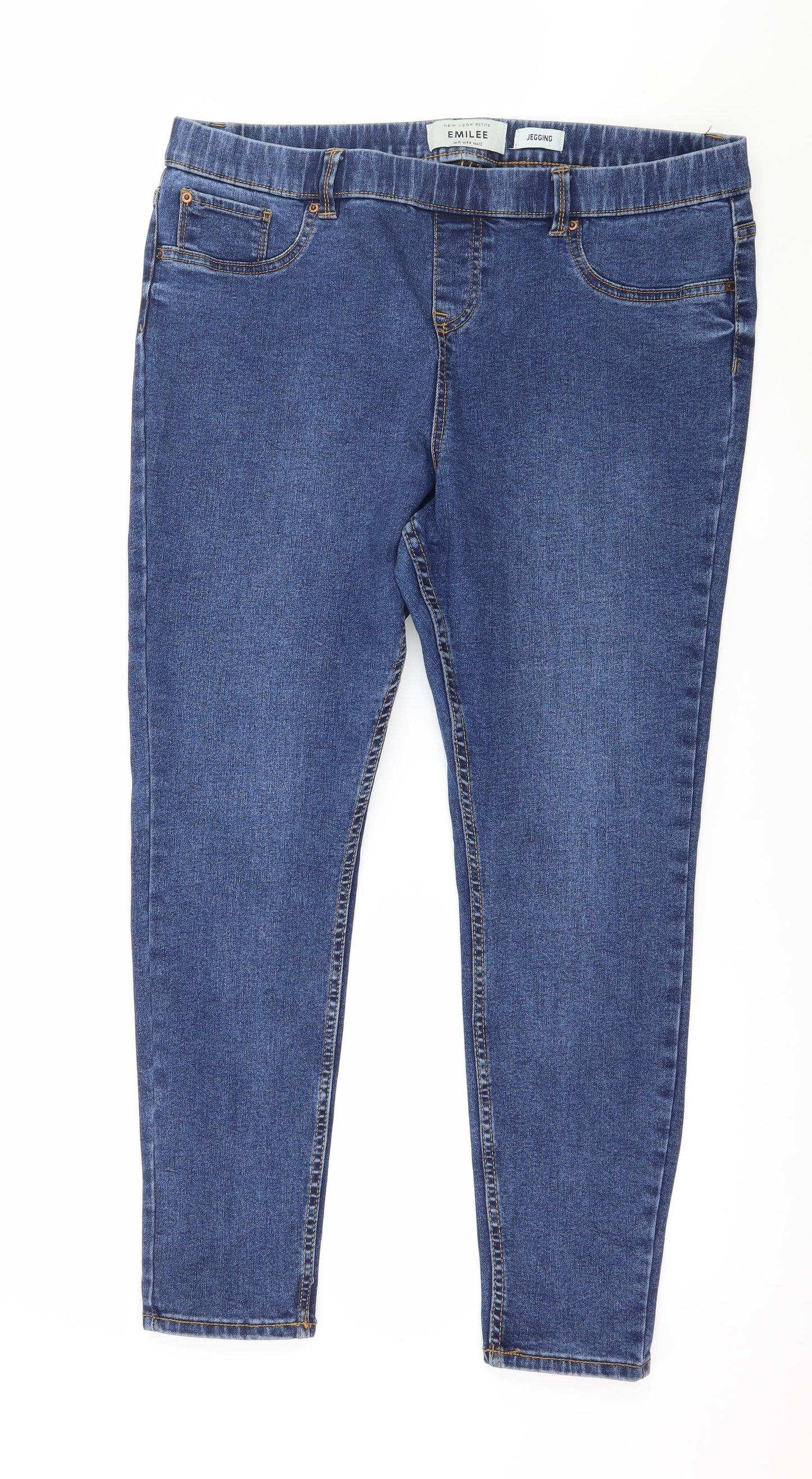 New Look Womens Blue  Denim Jegging Jeans Size 16 L26 in