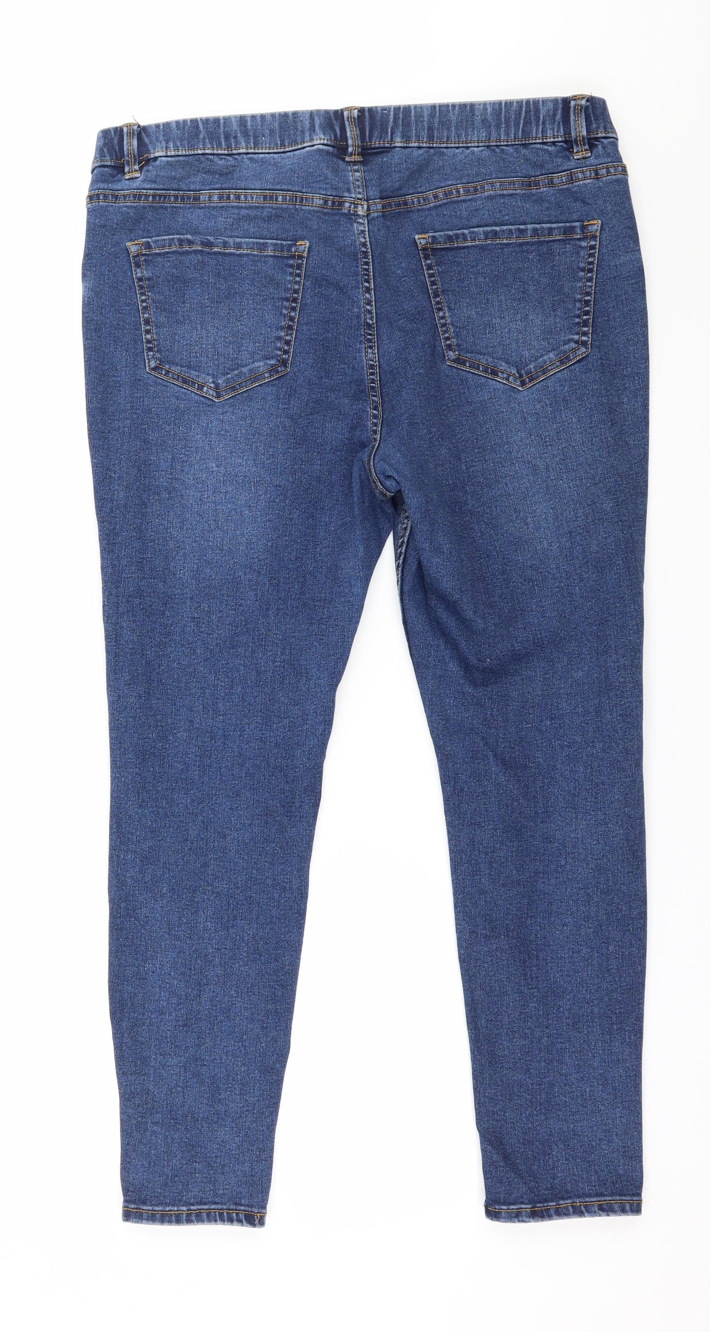 New Look Womens Blue  Denim Jegging Jeans Size 16 L26 in