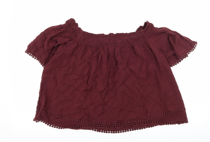 New Look Womens Purple Basic Blouse Size 14