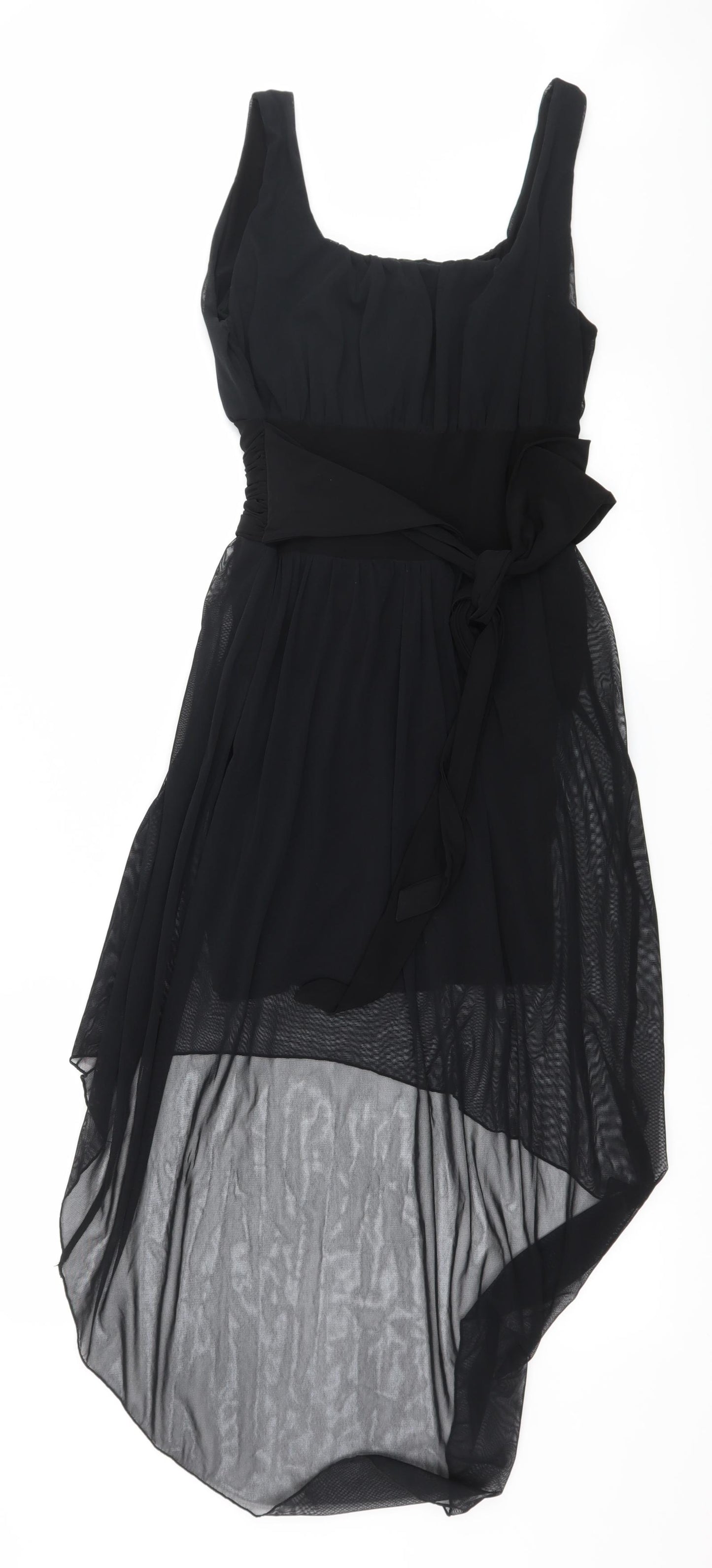 West One Womens Black  Mesh Slip Dress  Size 8