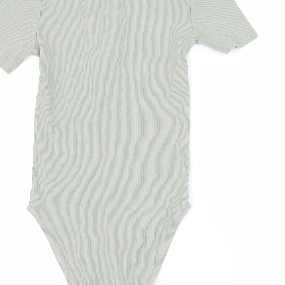 Zara Womens Green  Jersey Bodysuit One-Piece Size S