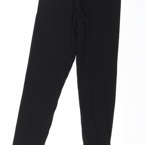Boohoo Womens Black  Jersey Trousers  Size 8 L25 in