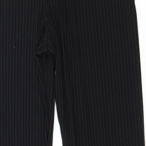 Boohoo Womens Black  Jersey Trousers  Size 8 L25 in