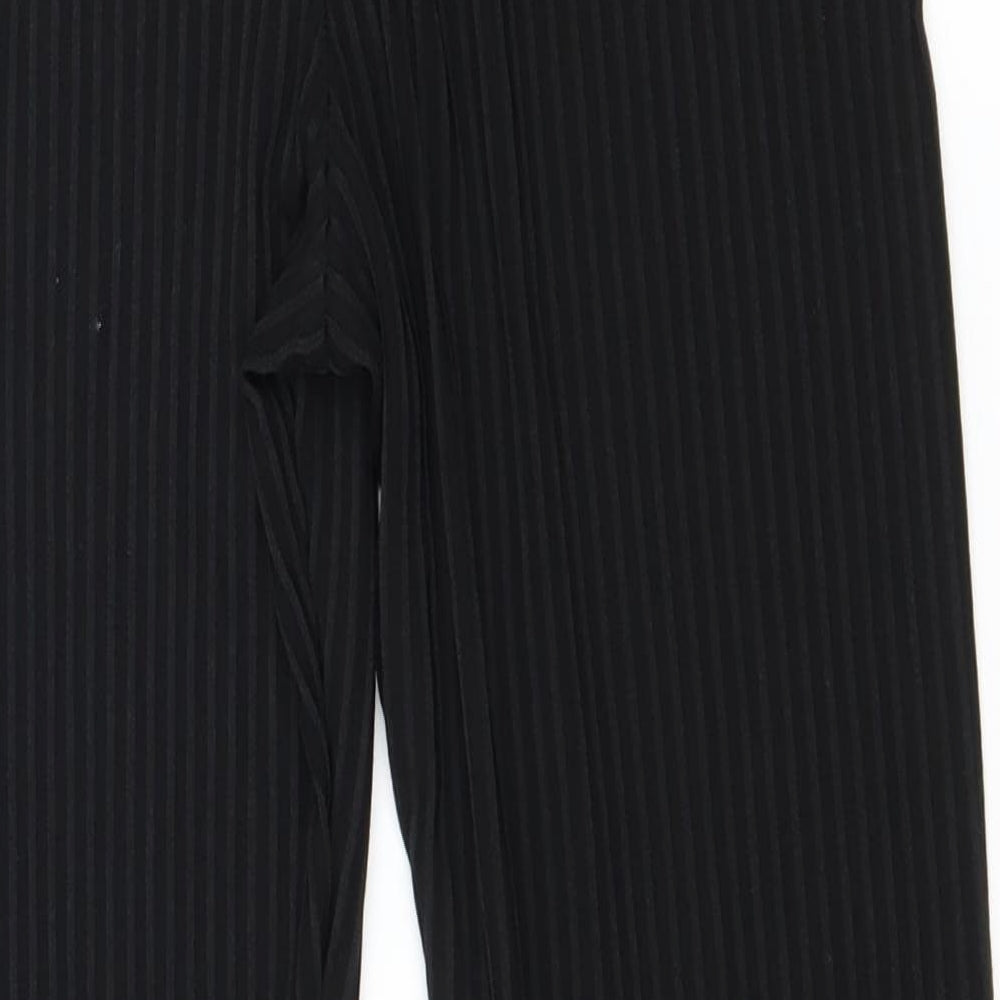 Boohoo Womens Black  Jersey Trousers  Size 8 L25 in