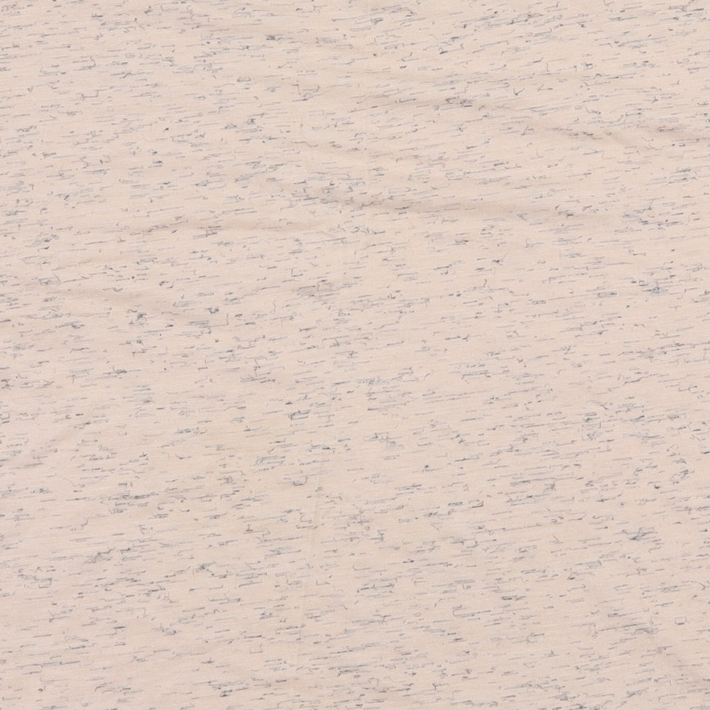 Marks and Spencer Womens Pink Striped Jersey Basic T-Shirt Size 22