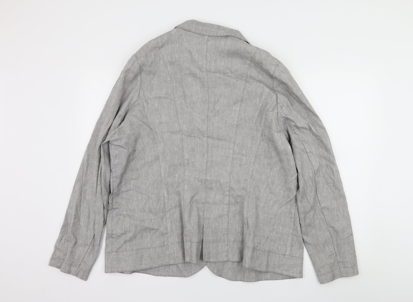 Per Una Womens Grey   Jacket Blazer Size 22