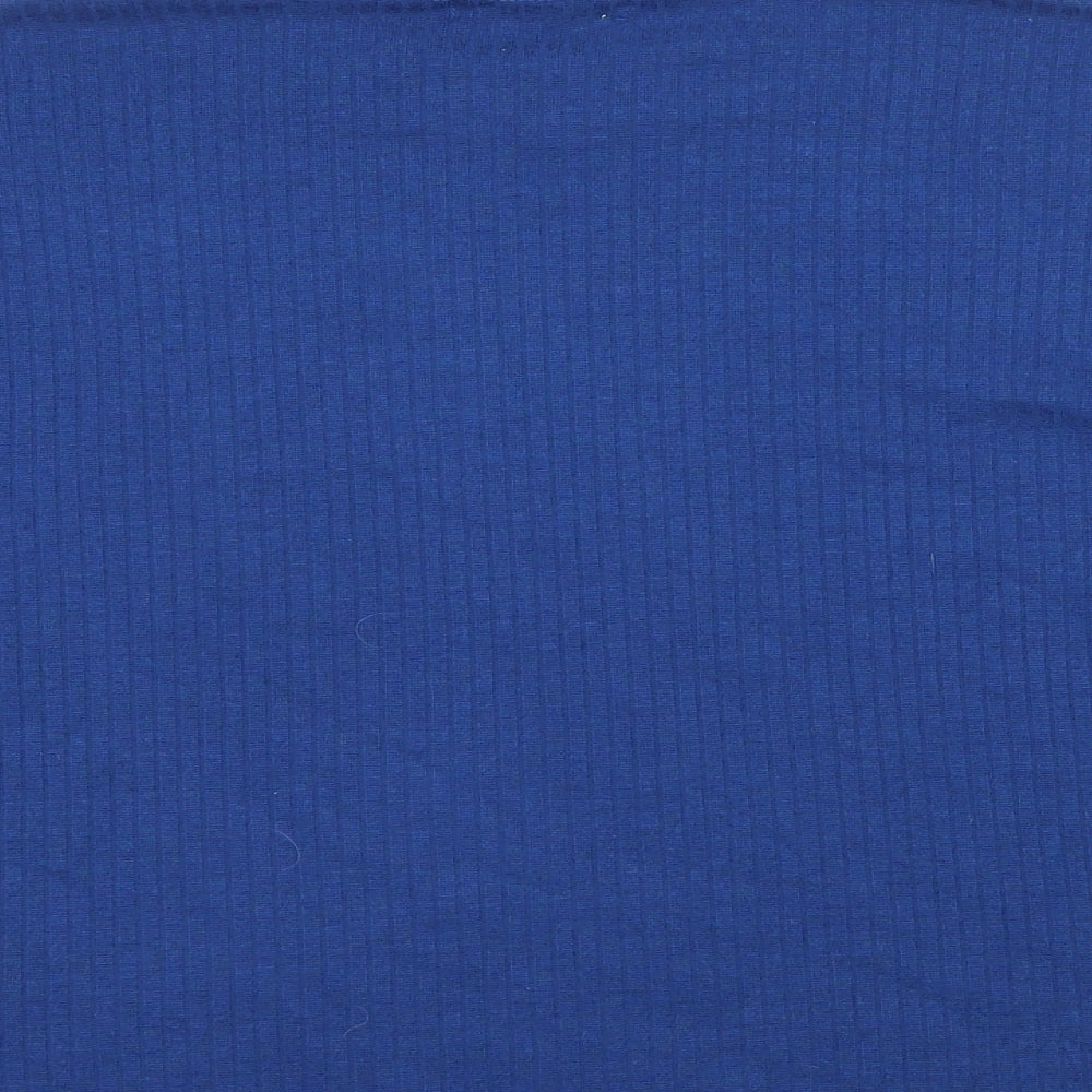 Missguided Womens Blue  Jersey Basic T-Shirt Size 8