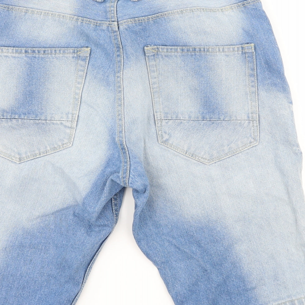 George Mens Blue  Denim Bermuda Shorts Size 30 in