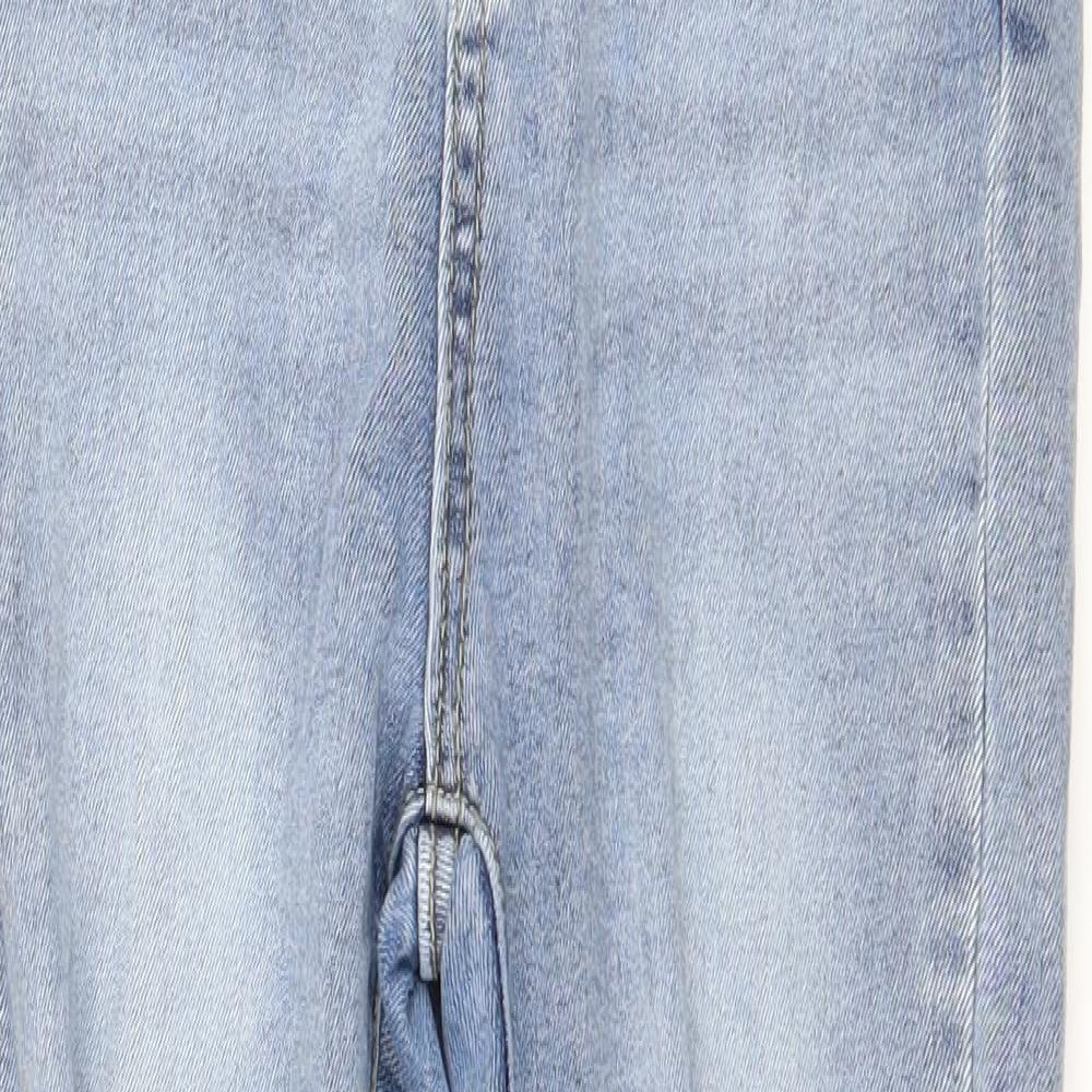 PRETTYLITTLETHING Womens Blue  Denim Skinny Jeans Size 8 L27 in