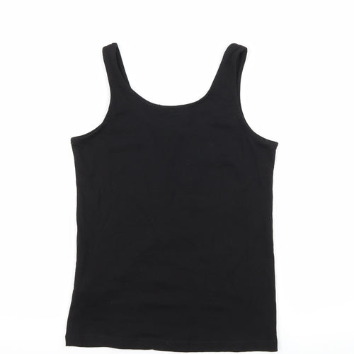Boohoo Womens Black  Jersey Basic Tank Size 8