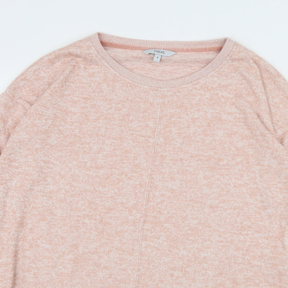 NEXT Womens Pink  Jersey Pullover Sweatshirt Size 8