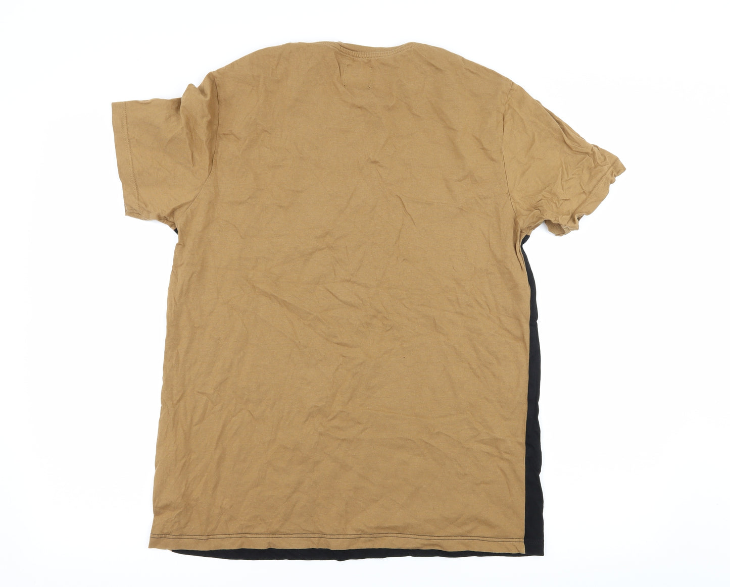 Burton Mens Brown Striped Jersey  T-Shirt Size M