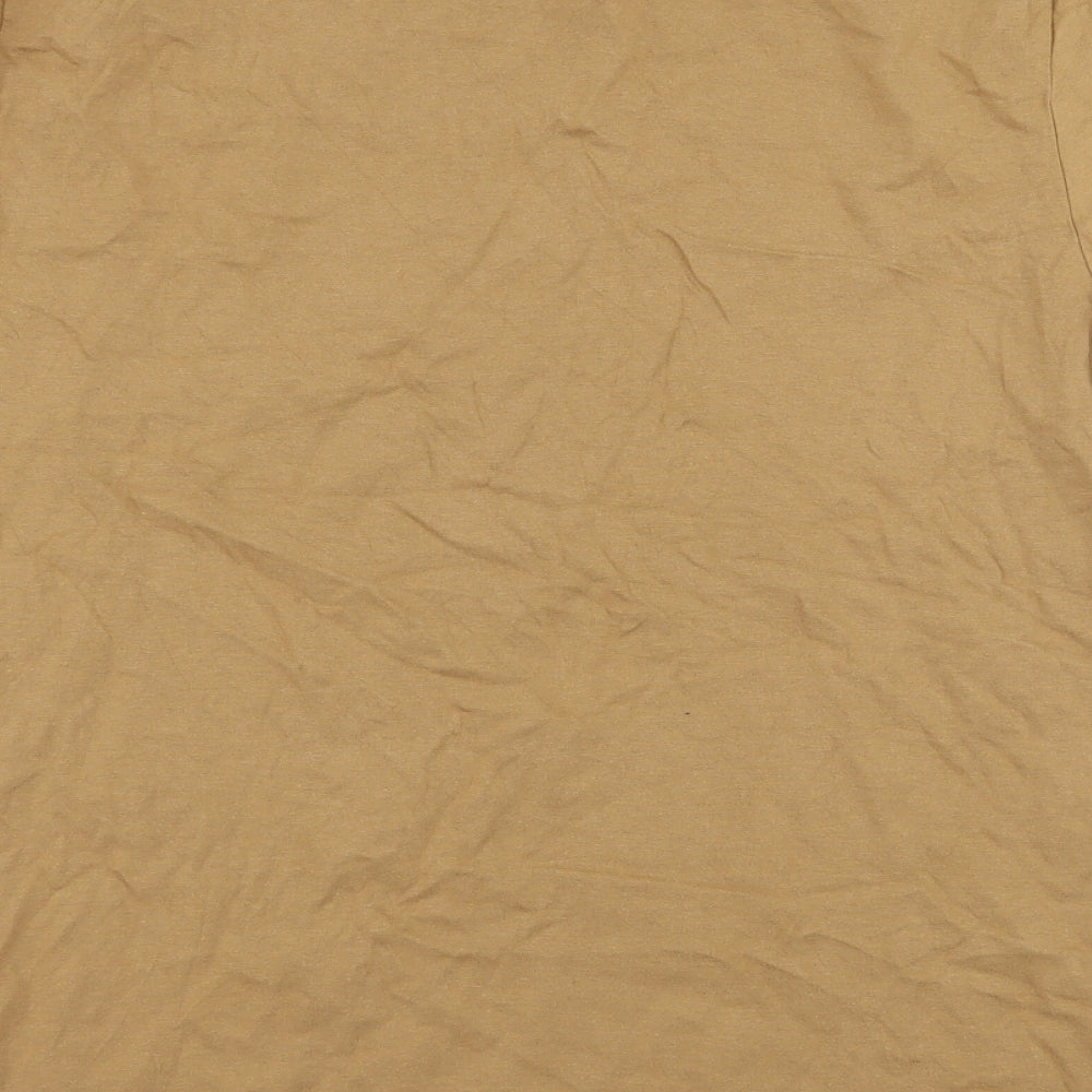 Burton Mens Brown Striped Jersey  T-Shirt Size M
