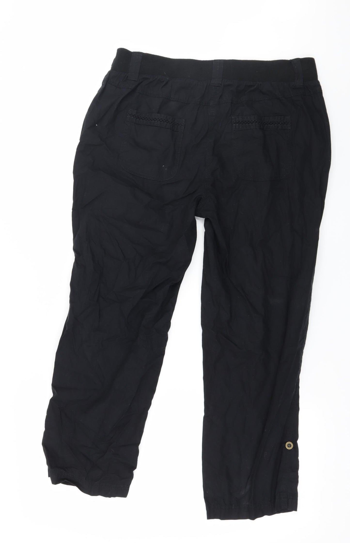 George Womens Black   Trousers  Size 12 L25 in