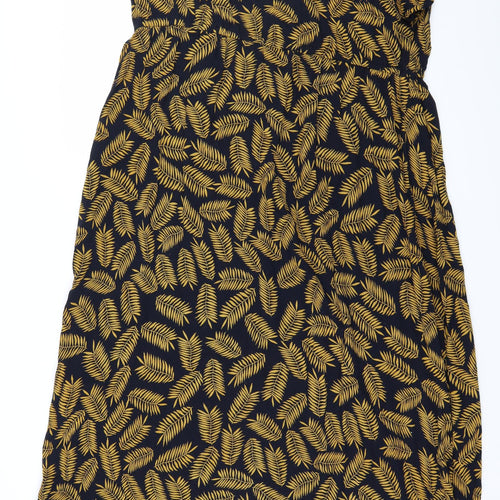 Joe Browns Womens Blue Floral  A-Line  Size 22  - leaf pattern