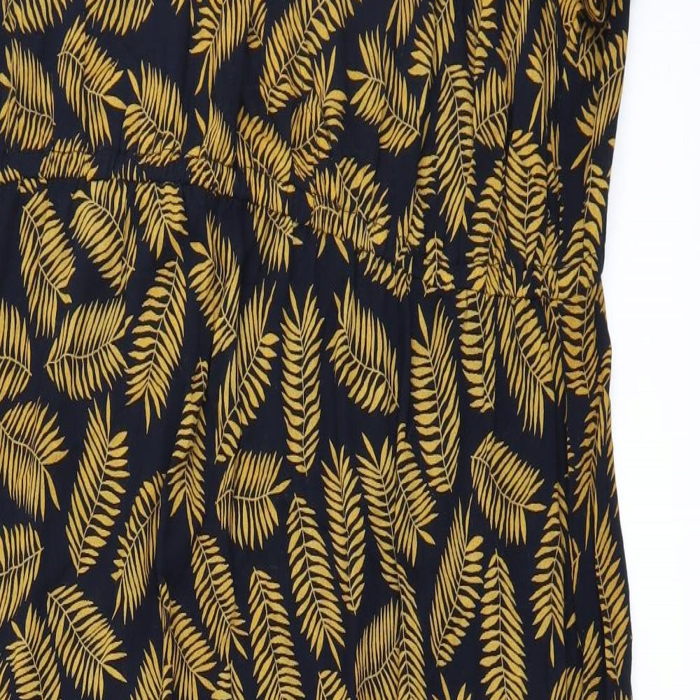 Joe Browns Womens Blue Floral  A-Line  Size 22  - leaf pattern