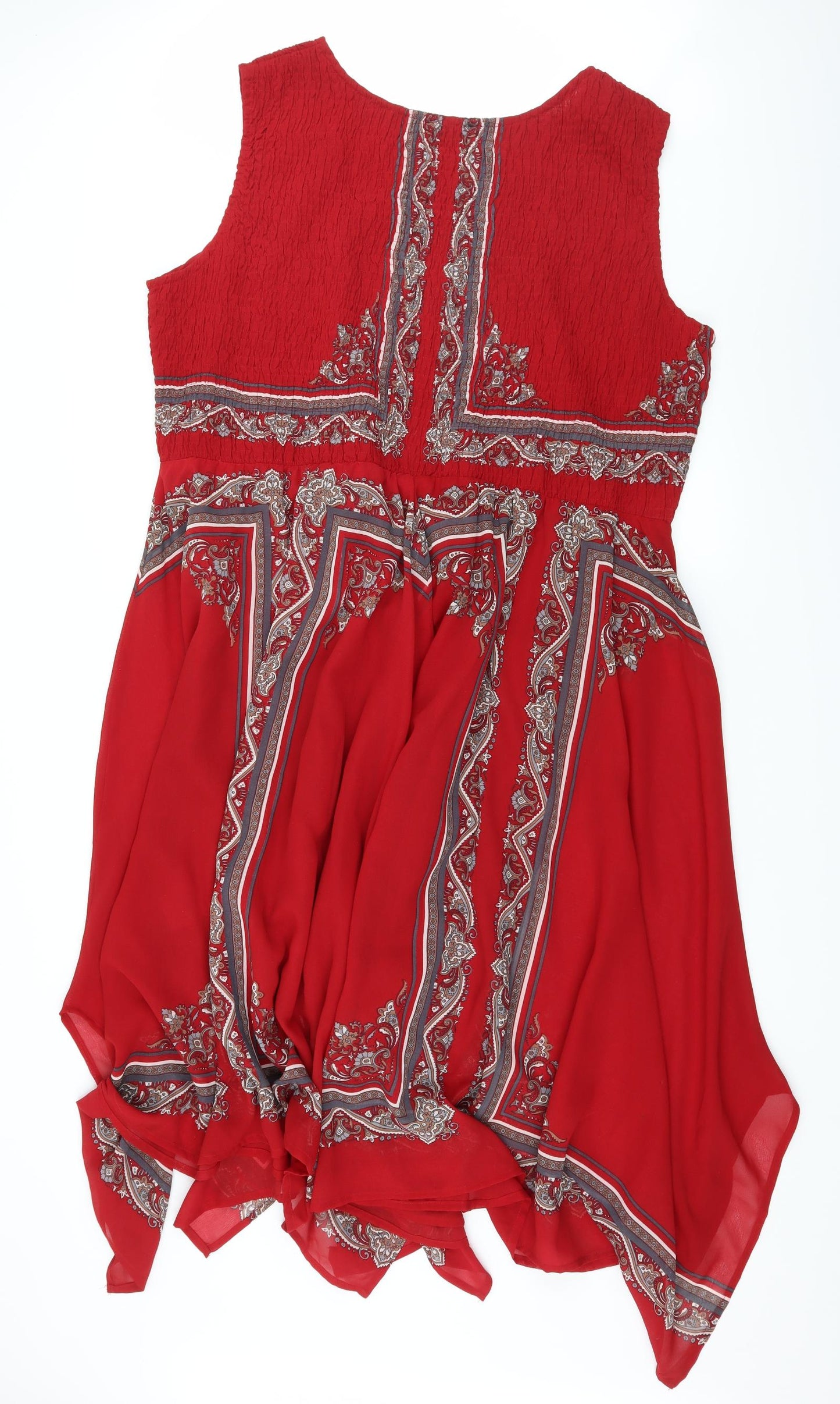 Klass Womens Red Striped  A-Line  Size 22