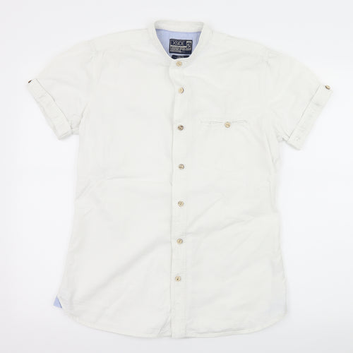 XSIDE Mens White    Button-Up Size S