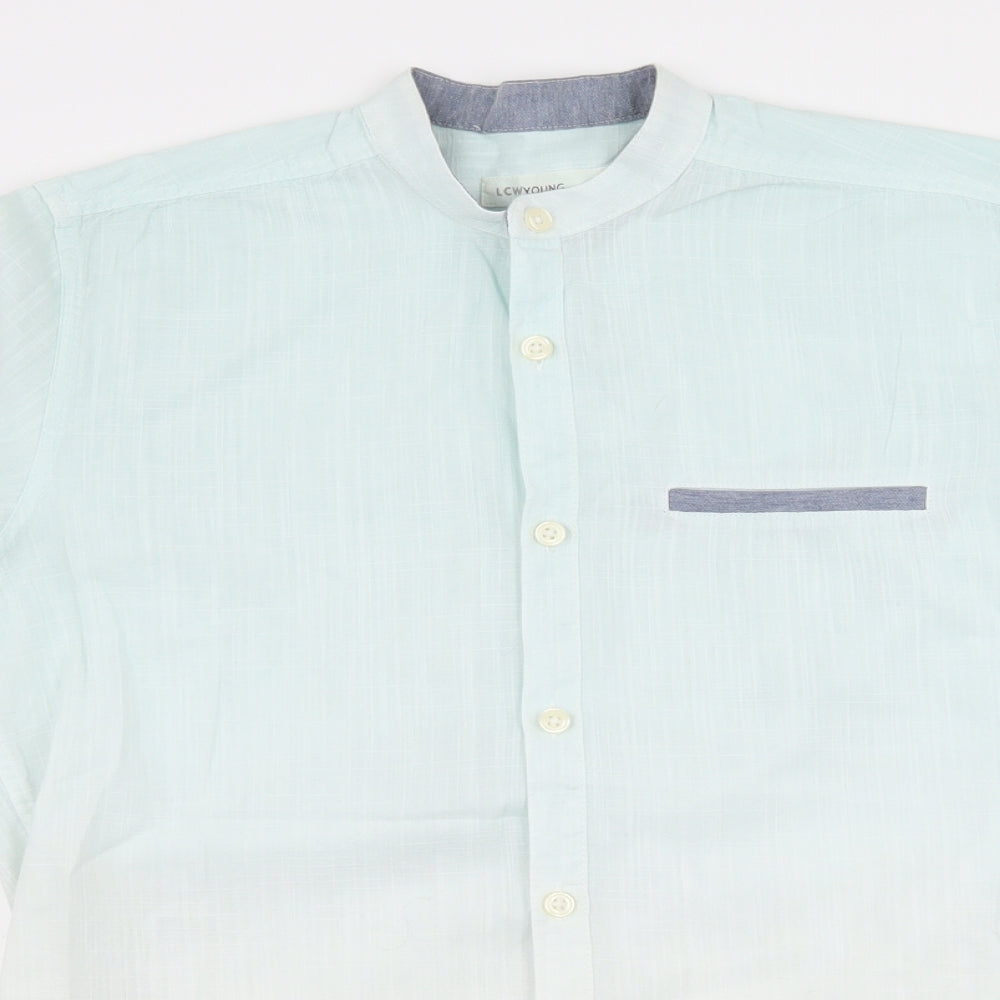 LCW Young Mens Blue    Button-Up Size XS  - Dip dye