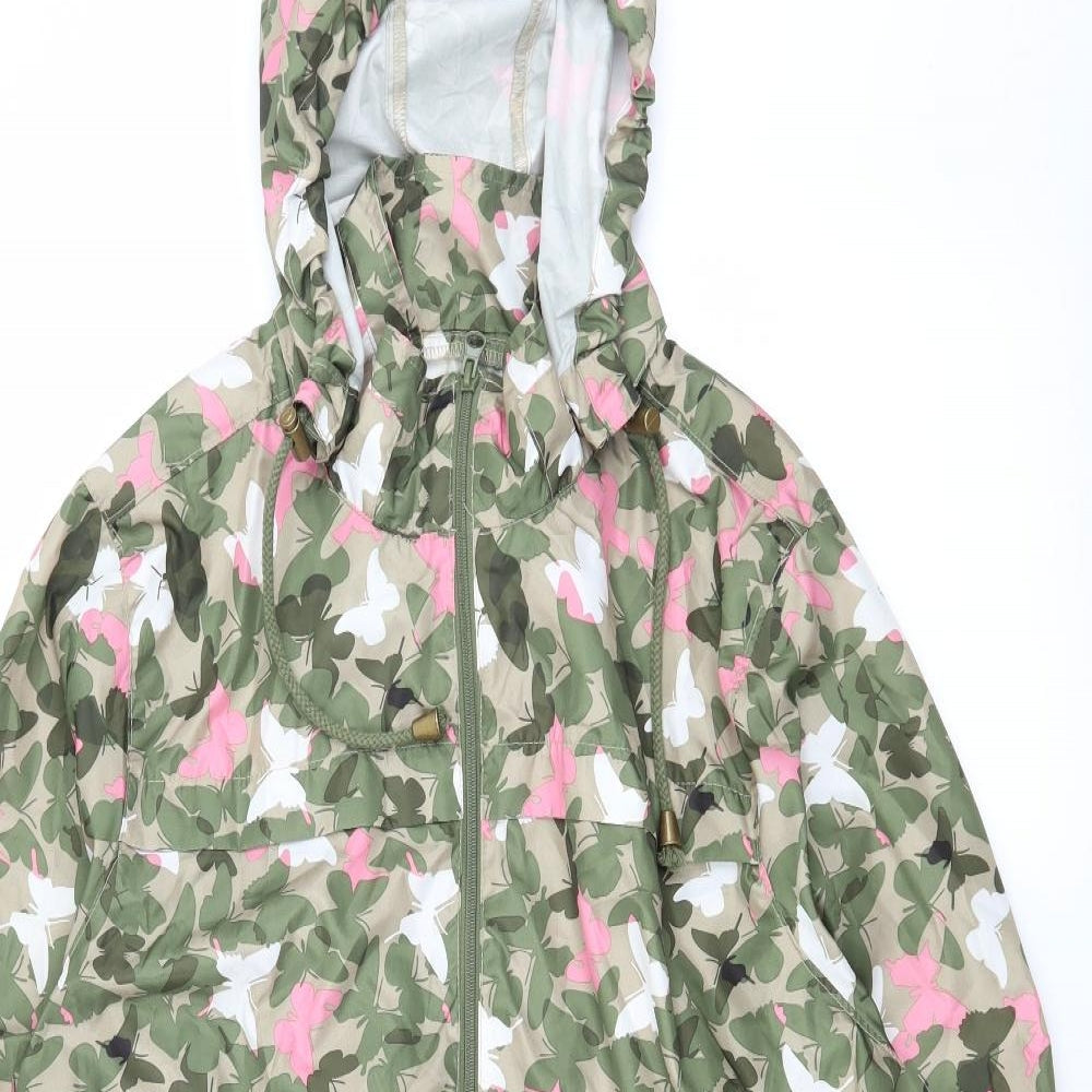 Brave Soul Womens Green Geometric  Jacket  Size 14