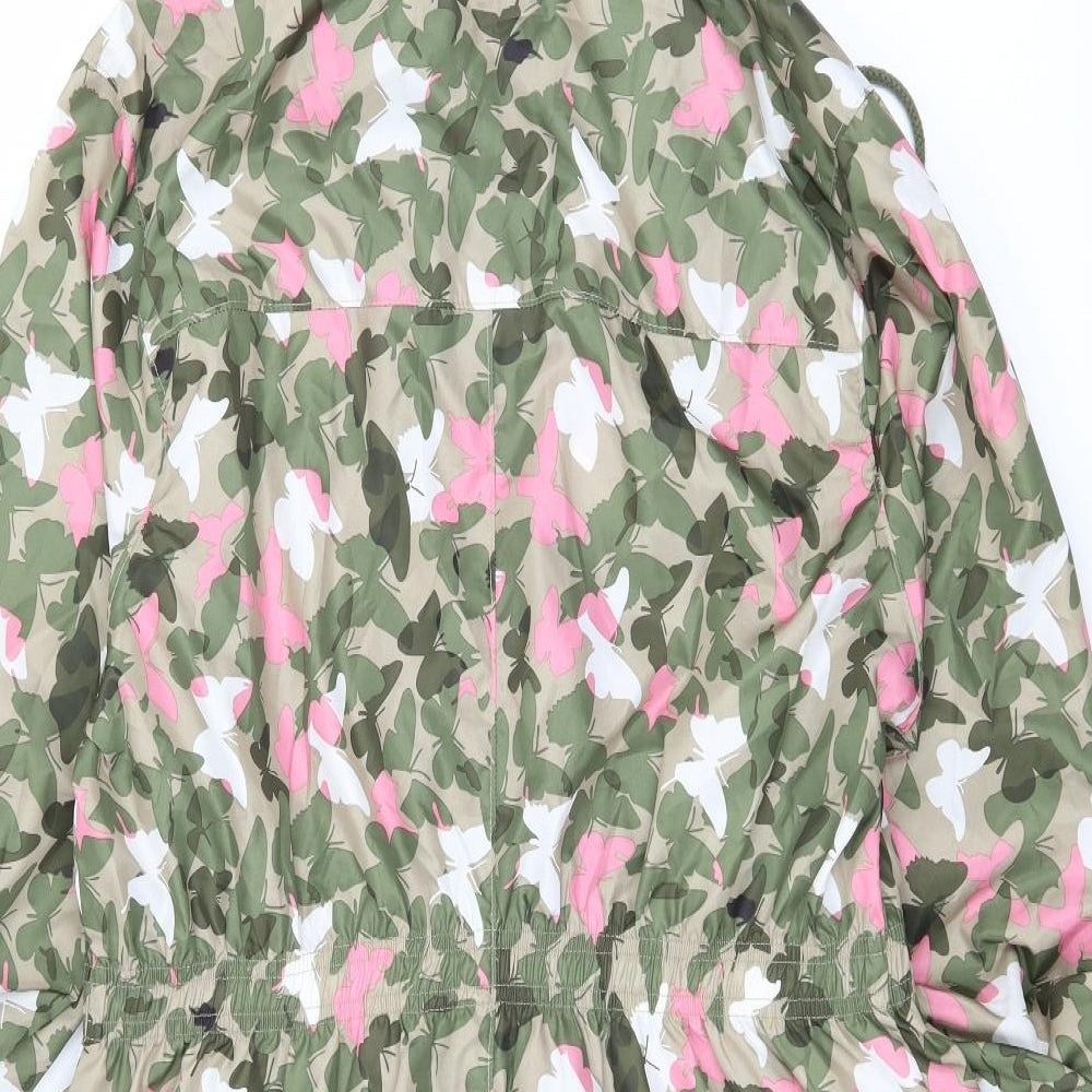 Brave Soul Womens Green Geometric  Jacket  Size 14