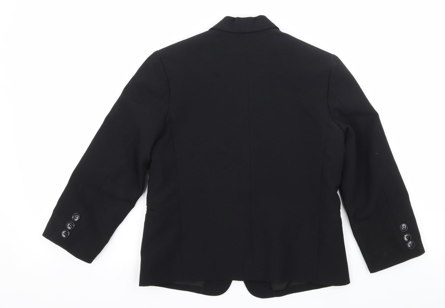 Preworn Boys Black   Jacket Blazer Size 6 Years