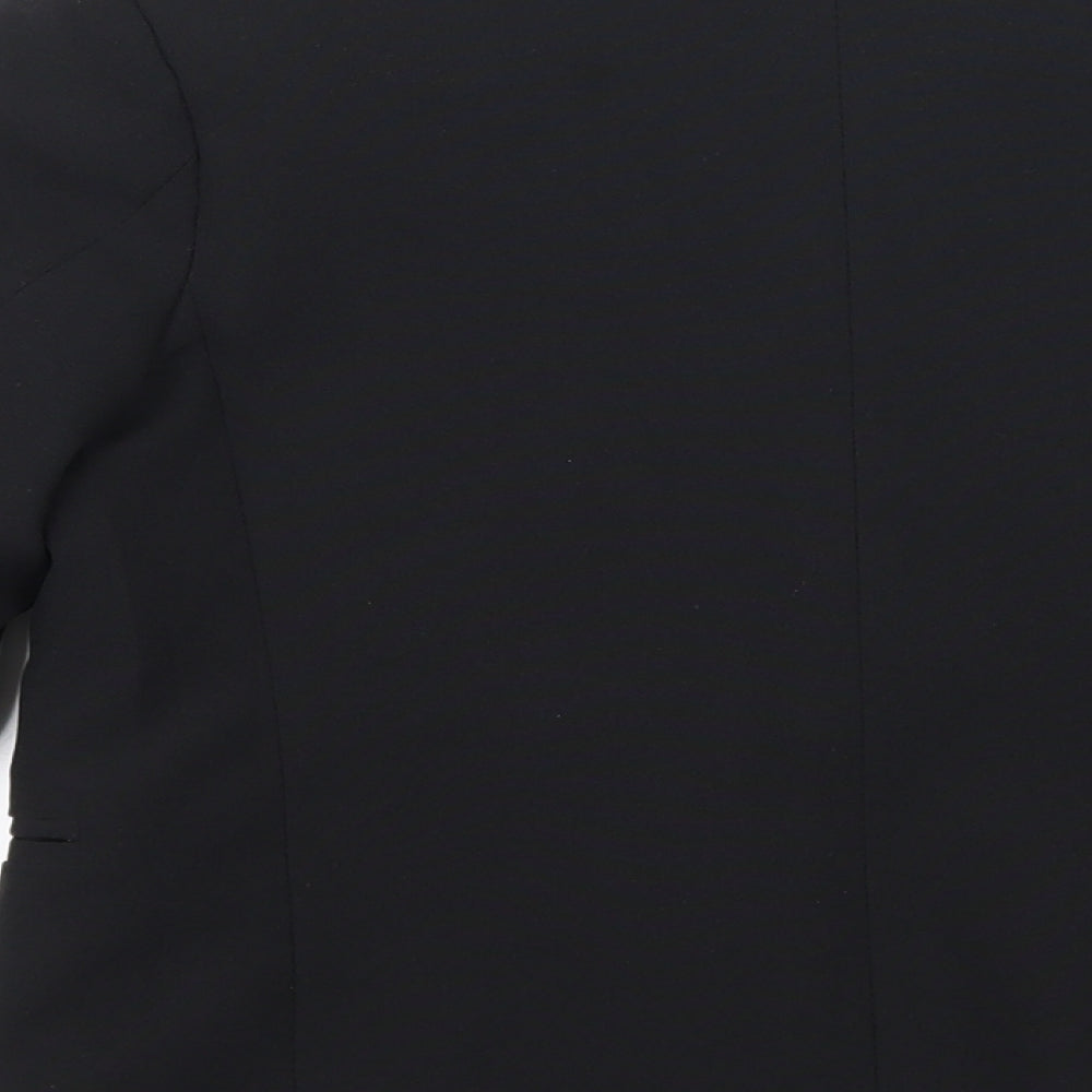 Preworn Boys Black   Jacket Blazer Size 6 Years