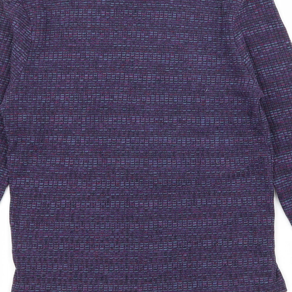 Primark Womens Blue Striped Jersey Basic T-Shirt Size 10