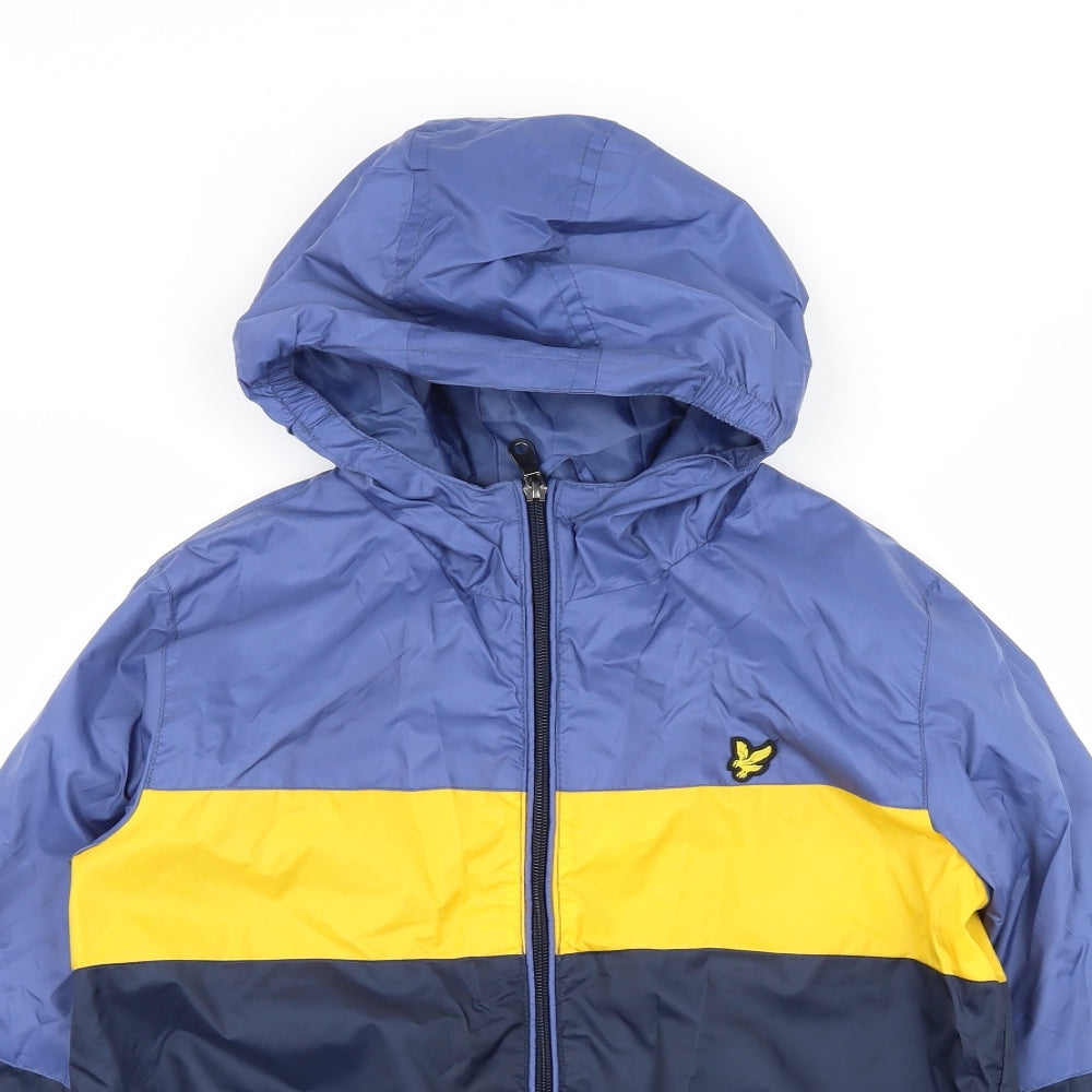 Lyle & Scott Boys Blue Striped  Jacket  Size 10-11 Years