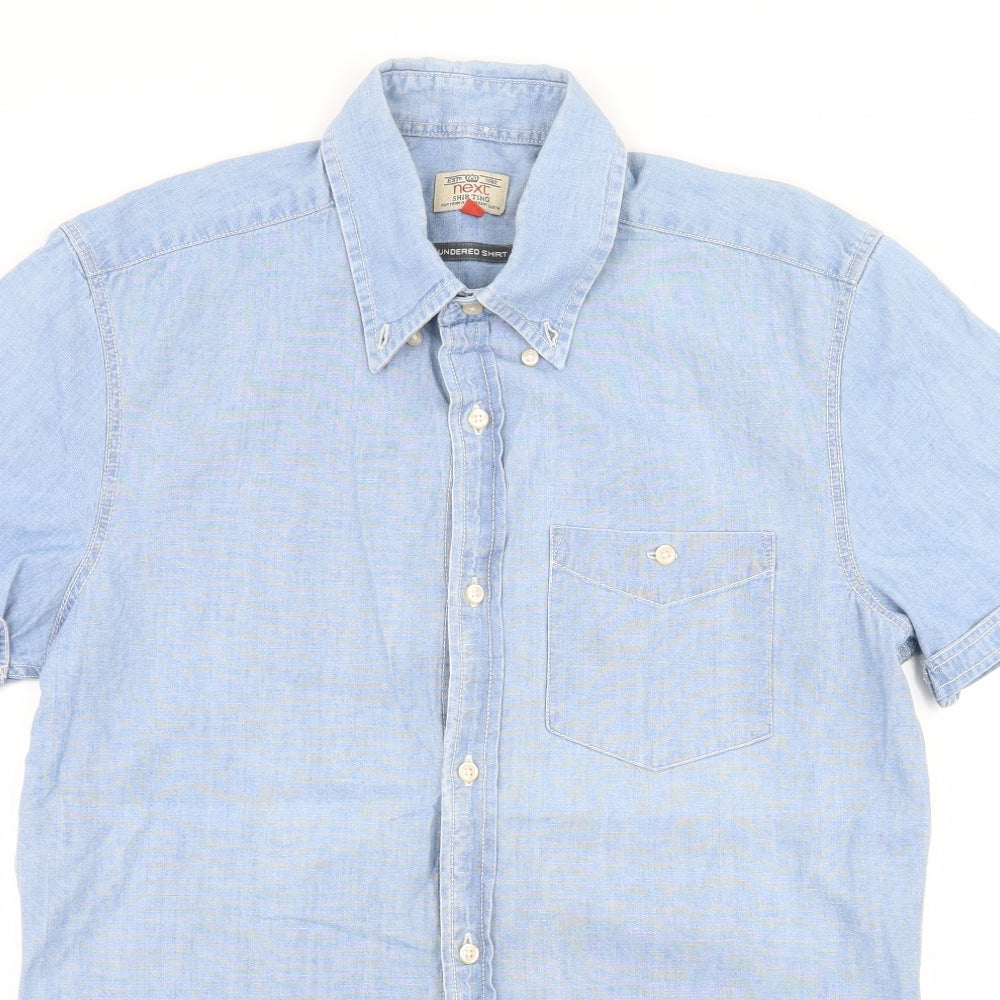 NEXT Mens Blue    Button-Up Size S