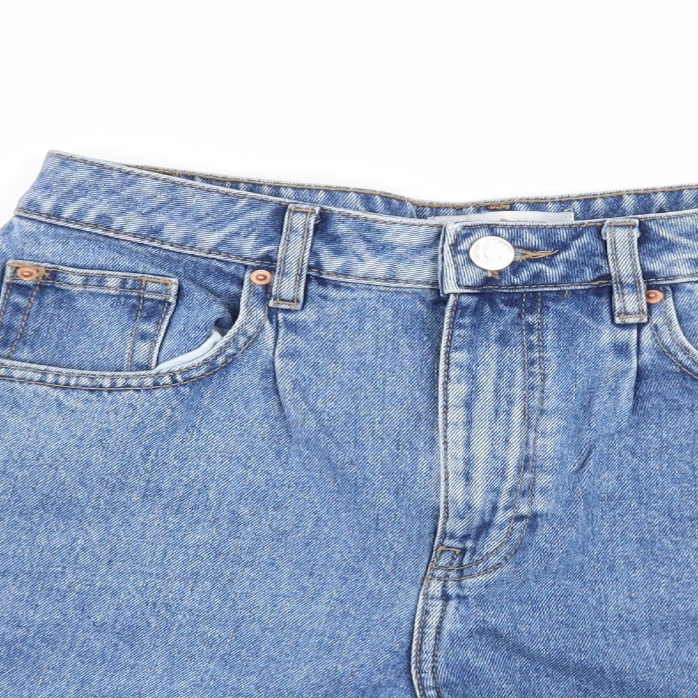 Denim & Co. Womens Blue  Denim Bermuda Shorts Size 10